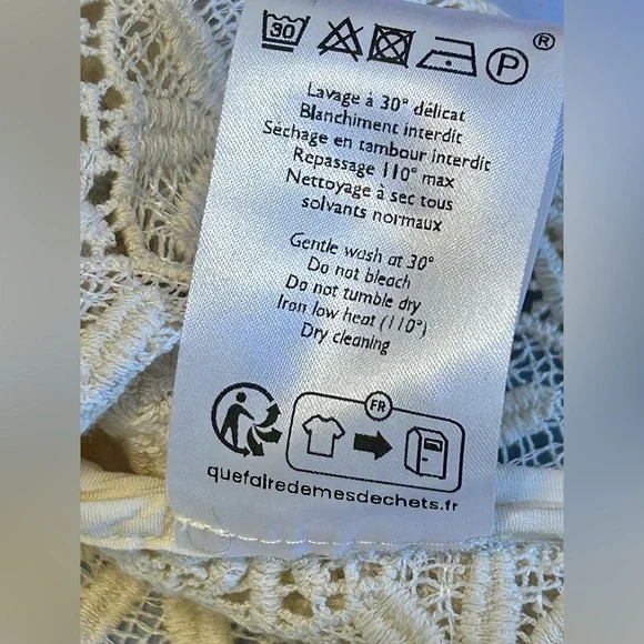 Sézane Jay Top – Ecru Lace Tank | Size 38 (US 6) | GUC - Picture 8 of 8